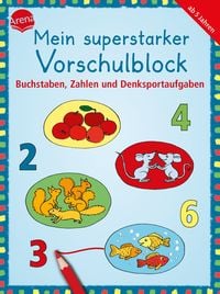 Produktbild: Mein superstarker Vorschulblock. Buchstaben, Zahlen und Denksportaufgaben
