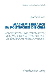 Produktbild: Machtmi&szlig;brauch im politischen Diskurs