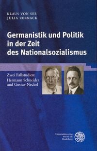 Produktbild: Germanistik und Politik in der Zeit des Nationalsozialismus