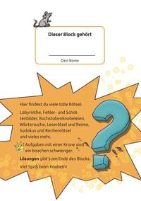 Rätselblock ab 6 Jahre - Band 1