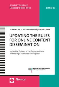 Produktbild: Updating the Rules for Online Content Dissemination