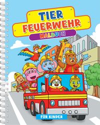 Produktbild: Tier-Feuerwehr-Malbuch ab 4 Jahren