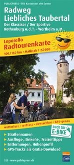 Produktbild: Publicpress Radkarte Radweg Liebliches Taubertal,Rothenburg o.d.T., Wertheim a. M. 1:50.000