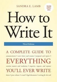 Produktbild: How to Write It, Third Edition
