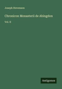 Produktbild: Chronicon Monasterii de Abingdon