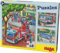 Bild vom Artikel HABA - Puzzles Polizei, Feuerwehr und Co. vom Autor 