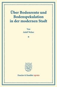 Produktbild: &Uuml;ber Bodenrente und Bodenspekulation in der modernen Stadt.