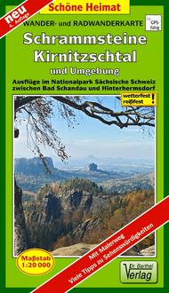 Produktbild: Wander- und Radwanderkarte Schrammsteine, Kirnitzschtal und Umgebung