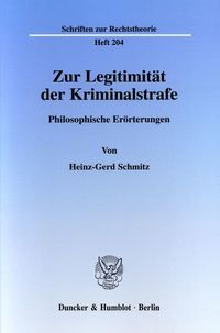 Produktbild: Zur Legitimit&auml;t der Kriminalstrafe.