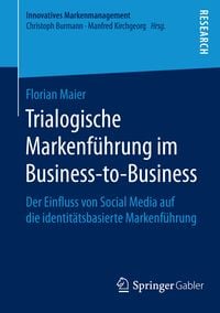 Produktbild: Trialogische Markenf&uuml;hrung im Business-to-Business
