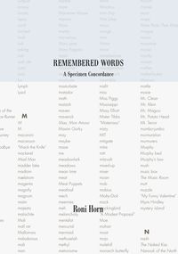 Produktbild: Remembered Words. A Specimen Concordance