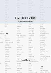 Produktbild: Remembered Words. A Specimen Concordance