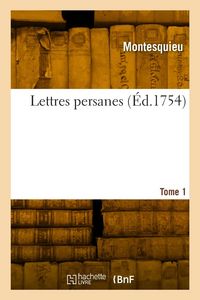 Produktbild: Lettres persanes. Tome 1