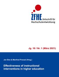 Produktbild: Effectiveness of instructional interventions in higher education