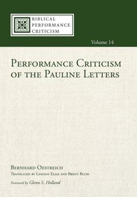 Produktbild: Performance Criticism of the Pauline Letters