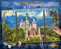 Schipper Malen-nach-Zahlen - Triptychon - Schloss Neuschwanstein