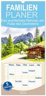 Produktbild: Familienplaner 2026 - Das wunderbare Ramsau am Fu&szlig;e des Dachsteins mit 5 Spalten (Wandkalender, 21 x 45 cm) CALVENDO