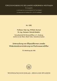 Produktbild: Untersuchung von Ellipsoidformen zwecks Widerstandsverminderung von Flachwasserschiffen