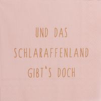Produktbild: R&auml;der Serviette Und das Schlaraffen- land gibts doch 33x33cm