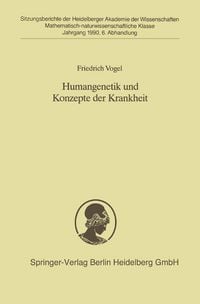 Produktbild: Humangenetik und Konzepte der Krankheit
