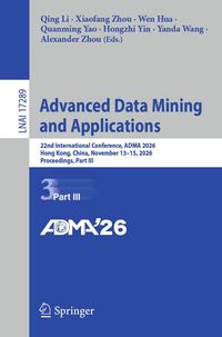 Produktbild: Advanced Data Mining and Applications