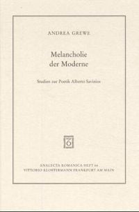 Produktbild: Melancholie der Moderne