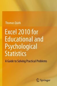 Produktbild: Excel 2010 for Educational and Psychological Statistics