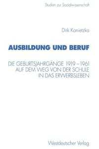 Produktbild: Ausbildung und Beruf