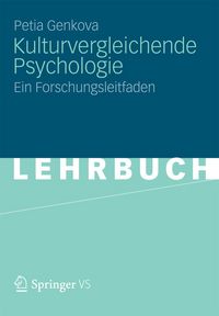 Produktbild: Kulturvergleichende Psychologie