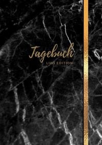 Produktbild: Tagebuch - A5 liniert - 100 Seiten 90g/m&sup2; - Soft Cover Motiv Marmor schwarz - Papier