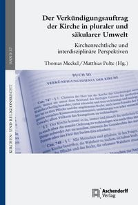Produktbild: Der Verk&uuml;ndigungsauftrag der Kirche in pluraler und s&auml;kularer Umwelt