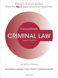 Produktbild: Herring, J: Criminal Law Concentrate