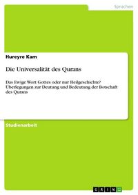 Produktbild: Die Universalit&auml;t des Qurans