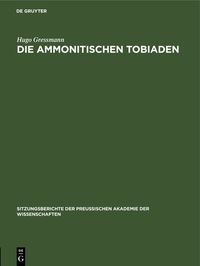 Produktbild: Die ammonitischen Tobiaden