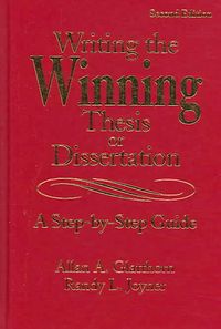 Produktbild: Writing the Winning Thesis or Dissertation: A Step-By-Step Guide