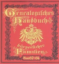 Produktbild: Deutsches Geschlechterbuch - CD-ROM. Genealogisches Handbuch bürgerlicher Familien / Genealogisches Handbuch bürgerlicher Familien Bände 57-64