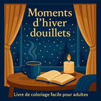 Produktbild: Moments d'hiver douillets - Livre de coloriage facile pour adultes