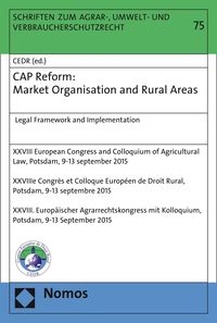 Produktbild: CAP Reform: Market Organisation and Rural Areas