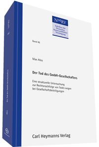 Produktbild: Der Tod des GmbH-Gesellschafters