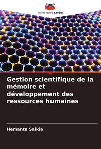 Produktbild: Gestion scientifique de la m&eacute;moire et d&eacute;veloppement des ressources humaines