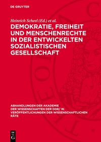Produktbild: Demokratie, Freiheit und Menschenrechte in der entwickelten sozialistischen Gesellschaft