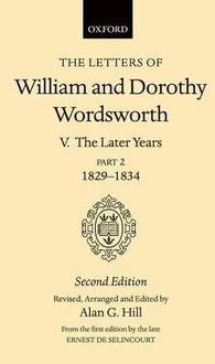 Produktbild: The Letters of William and Dorothy Wordsworth: Volume V. The Later Years: Part 2. 1829-1834