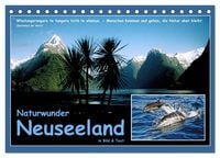 Produktbild: Naturwunder Neuseeland - in Bild und Text (Tischkalender 2026 DIN A5 quer), CALVENDO Monatskalender