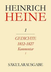 Produktbild: Gedichte 1812-1827. Kommentar