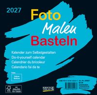 Produktbild Foto-Malen-Basteln Bastelkalender schwarz quer 2027