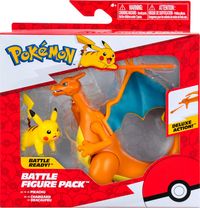 Produktbild: Pok&eacute;mon: Glurak + Pikachu 2-Pack - Battle Figure