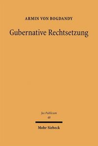 Produktbild: Gubernative Rechtsetzung