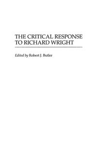 Produktbild: The Critical Response to Richard Wright