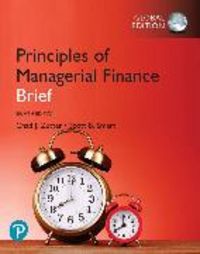 Produktbild: Zutter, C: Principles of Managerial Finance, Brief plus Pear