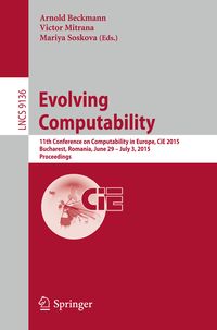 Produktbild: Evolving Computability